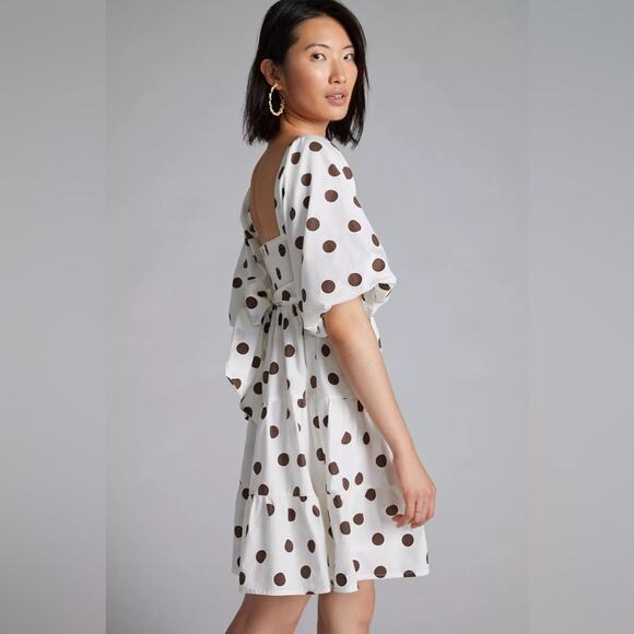 NWT Faithfull The Brand | Eryn Polka Dot Mini Dress - Picture 1 of 11